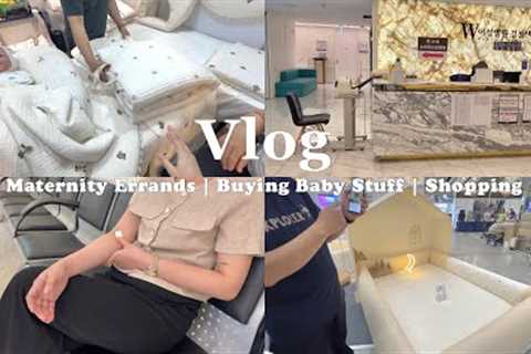SHOPPING IN KOREA 🇰🇷 | MATERNITY ERRANDS | BUYING BABY STUFF