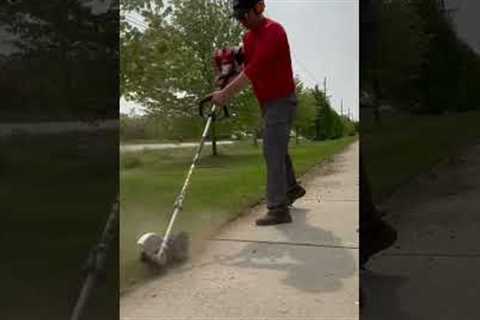 Edging 2 miles of sidewalk.. holy cow!
