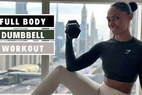 12 min dumbbell hiit workout for full body 🔥