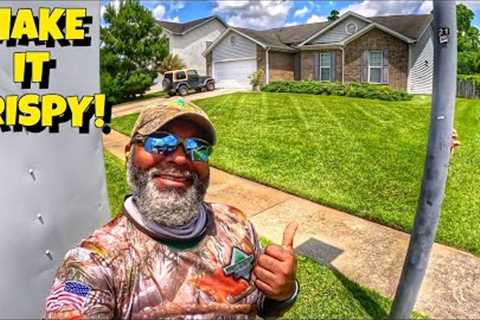 The SECRET to Make bumpy yards look their Best | Mowing, Edging, String Trimming &amp; Backpack..