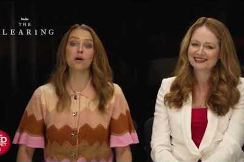 The Clearing interviews about @hulu's new psychological thriller!