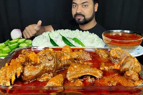 2KG SPICY MUTTON CURRY, MUTTON GRAVY, WHITE RICE, CUCUMBER, CHILI, ONION ASMR MUKBANG EATING SHOW ||