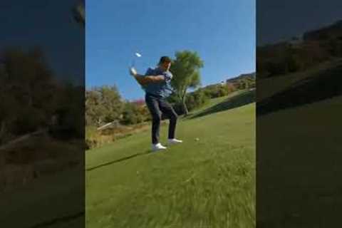 Tom Brady hits a hole in one filmed with an FPV drone by Beverly Hills Aerials