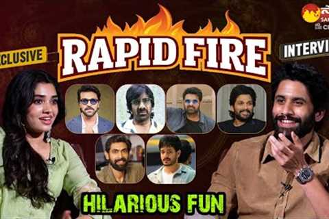 Naga Chaitanya And Krithi Shetty Rapid Fire Interview | Custody Movie Trailer | @SakshiTVCinema