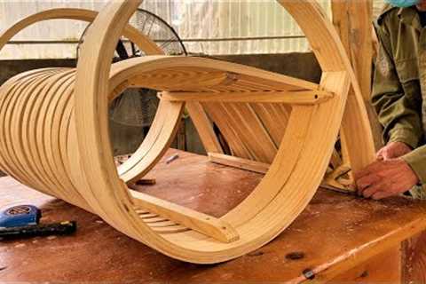 Artistic Coffee Chairs Skilled Woodworkers Crafting Bentwood Masterpieces  Bending Wood Projects
