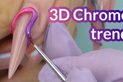 HOT TREND 🔥 3D Chrome Nail Art 😲 New E-file and LED Lamp Review by Lavinda