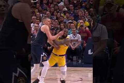 LeBron Just Got Away With The Flop Of The Year 🤔 #shorts #nba #lakers