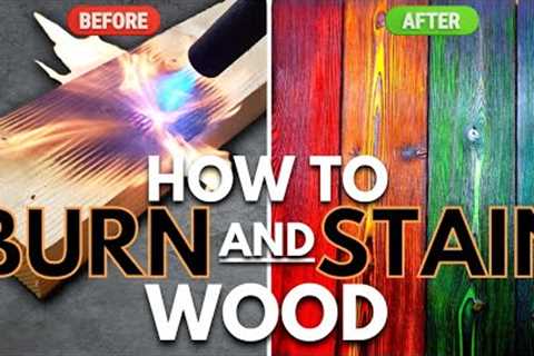 Woodworking Art | Get Amazing Results With Color Stain | Shou Sugi Ban