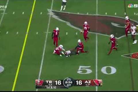 Tom Brady goes 6/6 in game winning overtime drive - Bucs vs Cardinals