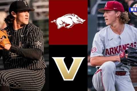 #2 Arkansas vs #12 Vanderbilt Highlights | 2023 College Baseball Highlights
