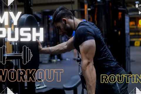 MY PUSH WORKOUT ROUTINE Exercises.#fitness #bodybuilding #gym #health #workout #punjabi #motivation