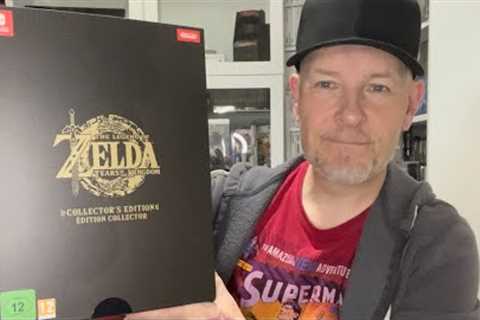 Legend of Zelda Tears of the kingdom Collectors Edition unboxing. #nintendo #zelda #gaming