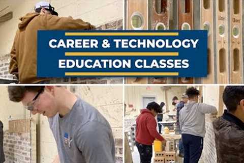 Students are learning about Masonry at Queen Anne's County High School.