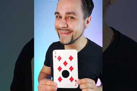 Britain's Got Talent CARD HOLE Magic Trick REVEALED❗#shorts  #magicreveal #britainsgottalent