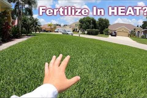 Fertilizing In Hot Weather [Will It BURN The Lawn?]