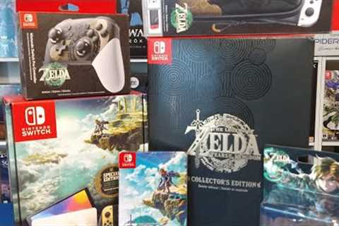 Legend of Zelda Tears of the Kingdom Collector's Edition Unboxing Plus a Plethora of Zelda Merch!