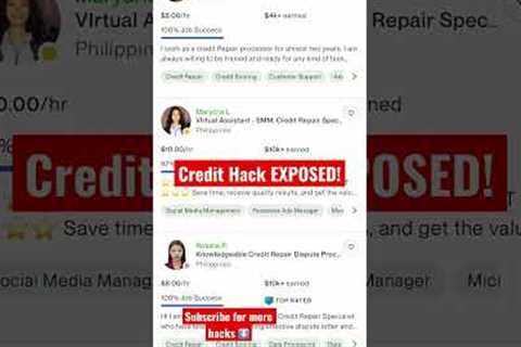 The Credit Repair Hack They Don’t Want Me To Show! 2022 #credit
