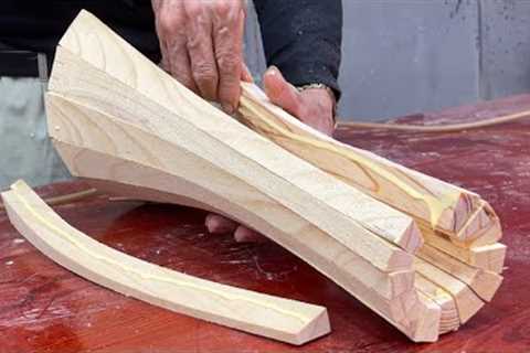 Incredible Woodworking Idea And Techniques // Design An Impressive Table From Wooden Strips