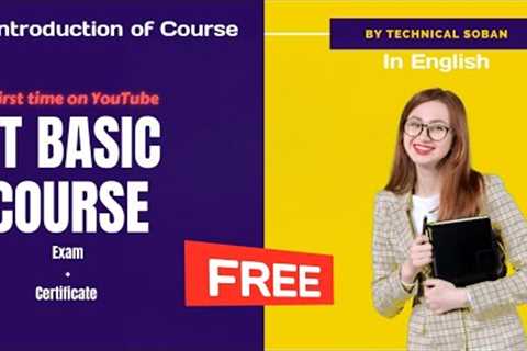 IT Basic Course in English with Certificate:paid for FREE #viral #yt #free #course #fact