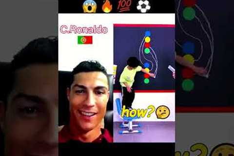 Cristiano Ronaldo React 🤣  #shorts #football #soccer #ronaldo #messi #neymar #respect #tiktok
