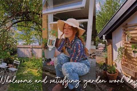 Wholesome and satisfying garden day with DIY projects
