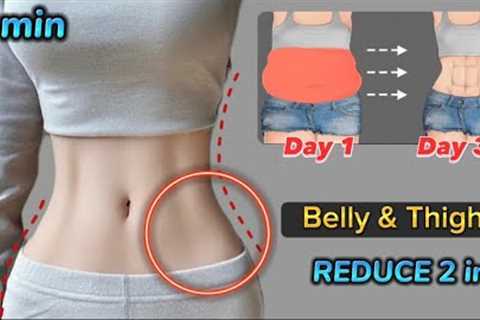 Exercise for Belly &amp; Thighs | 8 min Body Slimming - Reduce Belly Fat and Slim Big Thighs