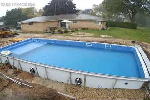 Radiant Vinyl Inground Swimming Pool Construction Install Time-Lapse