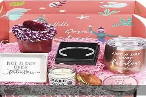 Birthday Gifts Box for Women, 6 Unique Gift Basket for Best Friends Mom Grandma Girlfriend Daughter