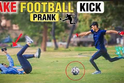 Fake Football Kick Prank _ Funny Reactions | @zeropranktv7596