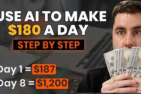 Fastest $180/Day AI Side Hustle For Beginners In 2023 Step By Step (Make Money Online)