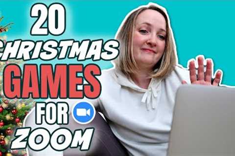 20 Christmas Games For Zoom You've Never Played | Virtual Christmas Party Games