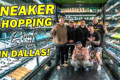SHOPPING AT SNEAKER STORES IN DALLAS! *They Had CRAZY Unreleased Shoes*