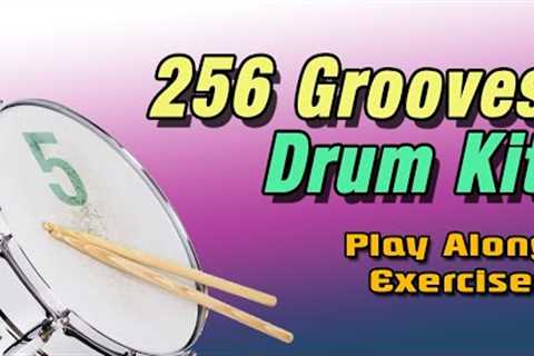 265 Drum Kit Grooves • Part-5 (65-80) • Beginners • Play Along
