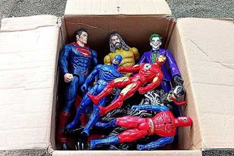 UNBOXING SUPERHERO AVENGERS,,SPIDER-MAN,HULK CARTOON,FLASH,IRONMAN,THANOS, CAPTAIN AMERICA,SUPERMAN