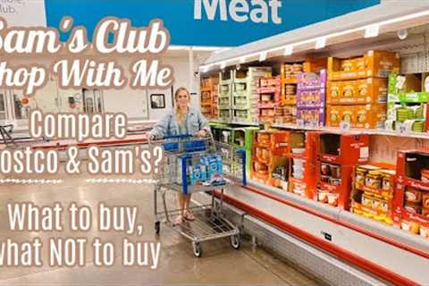 SAM'S CLUB SHOP WITH ME HAUL | BUDGET MEAL PREP | FOOD STORAGE PANTRY TOUR LARGE FAMILY MEALS