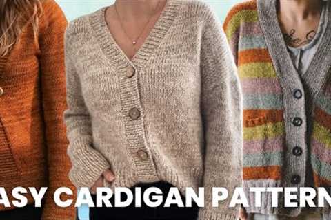 Cardigan Knitting for Beginners! 12 EASY Cardigan Patterns