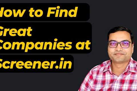 Screener for Stock Market | Screener.in Tutorial in Hindi