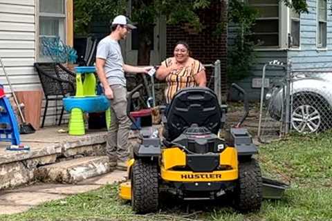 She didn't have a mower, SO I GAVE HER MINE!