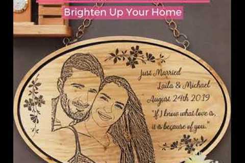 Romantic wedding gifts for couples | Express love carved in wood | Woodgeek Store