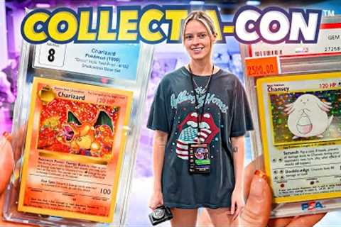 WE OPENED A $15,000 POKEMON PACK? Buying Pokemon Card At Collect-A-Con!