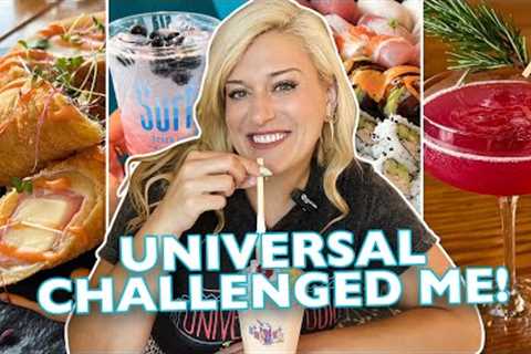 UNIVERSAL CHALLENGED ME: Review The Food At EVERY Hotel In ONE DAY | Universal Orlando