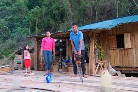 Wood Plank Installation Process, New Wooden Floor Finishing | Family Farm