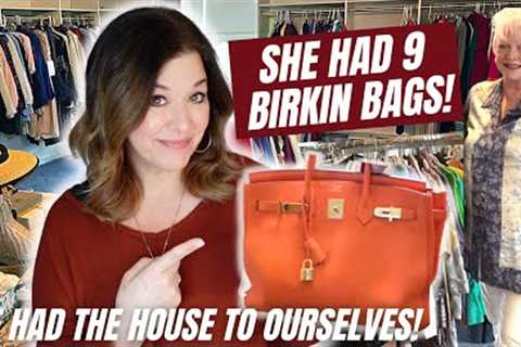 I spent $500 at a private luxury Estate Sale! Gucci for Poshmark! Owner had 9 birkins
