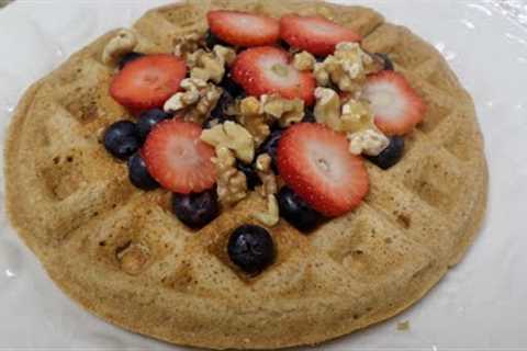 Whole Wheat Waffles, Vegan Cooking Show by Kyong Weathersby