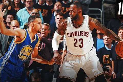 1 Hour of LeBron James &amp; Stephen Curry's BEST Postseason Matchup Moments!