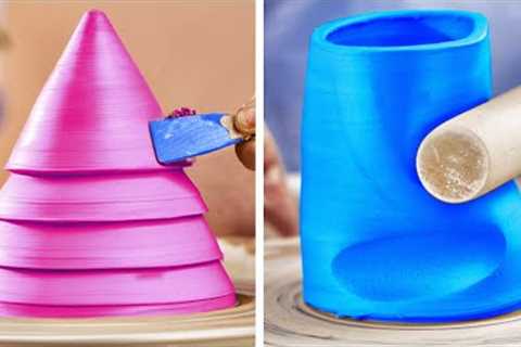 Satisfying Clay Pottery Hacks And Awesome Crafts