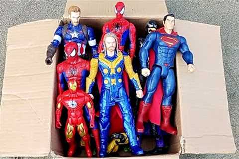 UNBOXING SUPERHERO AVENGERS,,SPIDER-MAN,THOR,CAPTAIN AMERICA,SUPERMAN,HULK SMASH,IRONMAN,VENOM