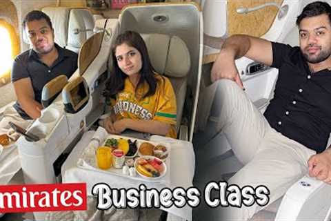 Emirates Business Class Review ❤️ | Our Most Luxurious Flight 😍 | Landed In Bali Indonesia 🇮🇩