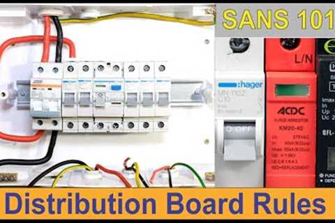 The rules for electrical distribution boards according to SANS 10142 - South Africa