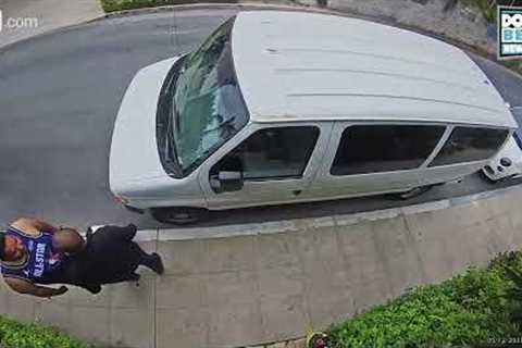 Neighbor Gets Aggressive When Told to Clean Up After His Dog (Caught on Ring Cam)